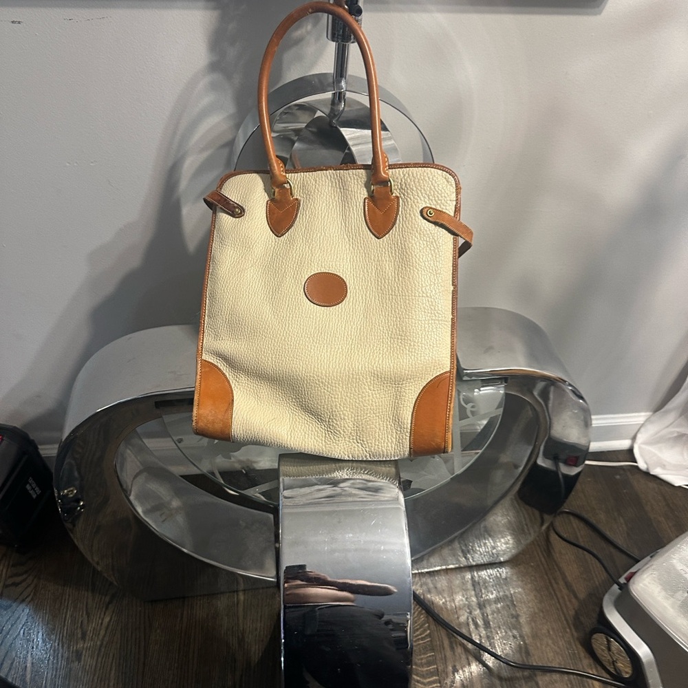 Dooney and Burke  large tan shopper bag